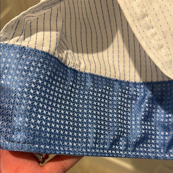 English Laundry Men's Blue and White Dress Shirt size 15 1/2 32/33 - Picture 3 of 11